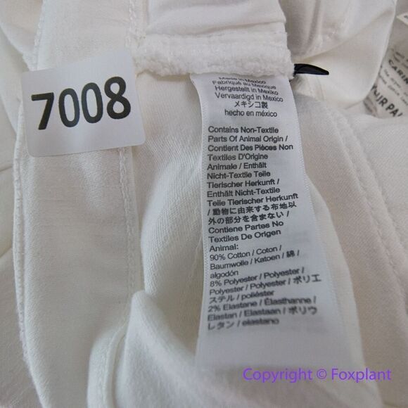 New! Madewell Cali Demi-Boot Jeans in Pure White: Raw-Hem Edition, 30 - Picture 13 of 15